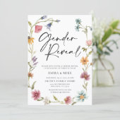 Invitation à la révélation du genre fleur sauvage (Debout devant)