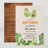 Invitation à la révélation du sexe bébé fête d'avo (Devant / Derrière)