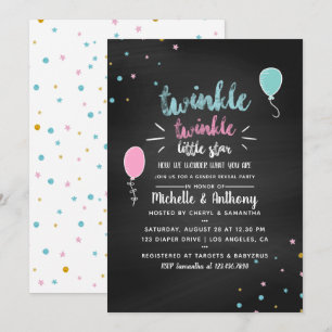 Invitation à la révélation du sexe de bébé Shower
