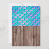 Invitation à la révélation du sexe de bébé sirène  (Dos)