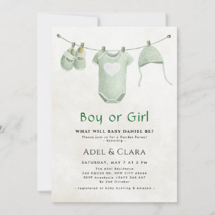 Invitation à la révélation du sexe de l'enfant