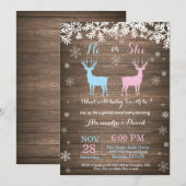 Invitation à la révélation du sexe des cerfs d'hiv (Devant / Derrière)