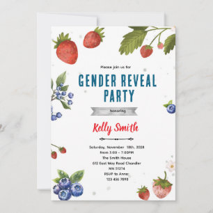 Invitation à la révélation du sexe des fraises et