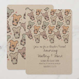 Invitation à la révélation du sexe des ours pastel