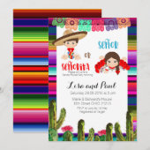 Invitation à la révélation du sexe du bébé succule (Devant / Derrière)