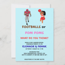 Invitation à la révélation du sexe Footballs ou Po