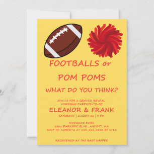 Invitation à la révélation du sexe Footballs ou Po