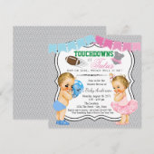 Invitation à la révélation du sexe Touchdowns ou T (Devant / Derrière)