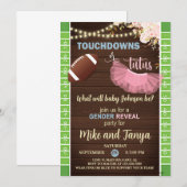 Invitation à la révélation du sexe Touchdowns ou T (Devant / Derrière)