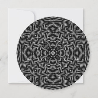 Invitation à la Ronde Infinie en Noir et Blanc