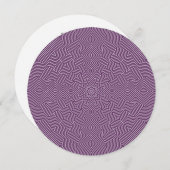 Invitation à la Ronde Infinity en Violet et Blanc (Devant / Derrière)