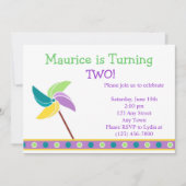 Invitation à la roue bleue (Devant)