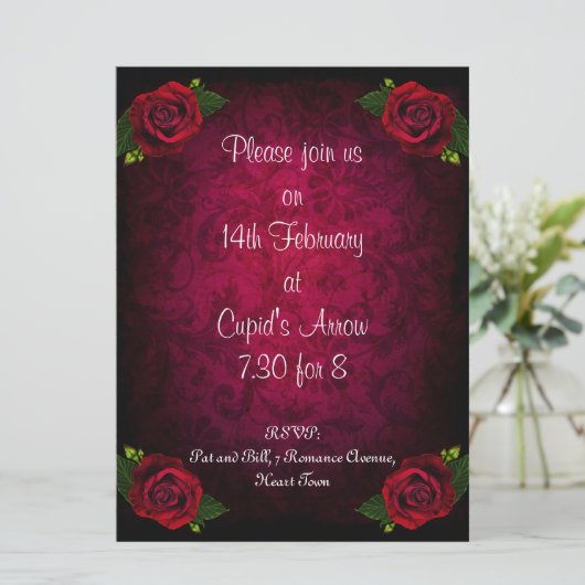 Invitation à la Saint Valentin (Debout devant)