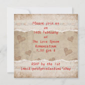 Invitation à la Saint Valentin (Dos)