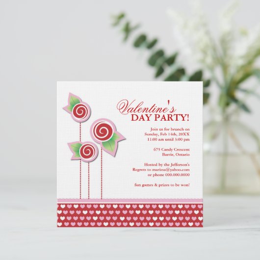 Invitation à la Saint Valentin (Debout devant)