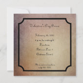 Invitation à la Saint-Valentin de la Cravate noire (Dos)