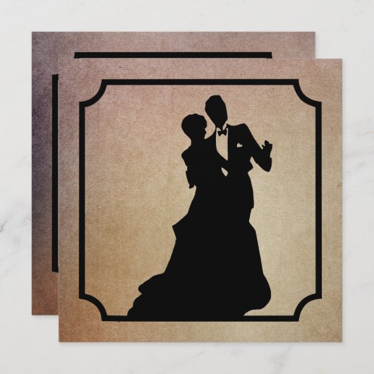 Invitation à la Saint-Valentin de la Cravate noire (Devant / Derrière)