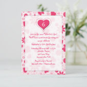 Invitation à la Saint-Valentin pour un anniversair (Debout devant)