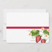 Invitation à la saison des fraises (Dos)