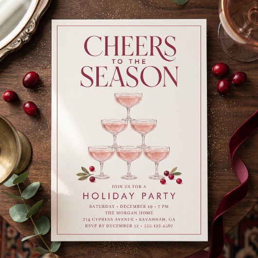 Invitation À la saison festive de fêtes