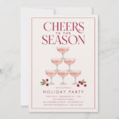 Invitation À la saison festive de fêtes (Devant)