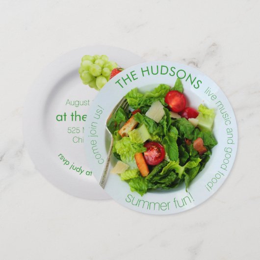 invitation à la salade (Devant / Derrière)