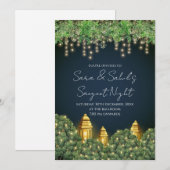 Invitation à la Sangeet de mariage et invitations  (Devant / Derrière)