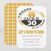 Invitation À la santé de 30 Ans (Devant / Derrière)