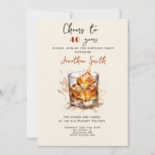 Invitation À la santé de... Fête au whisky anniversaire  (Devant)