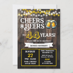 Invitation À la santé et bières pour les 44 ans de la brasser