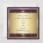Invitation à la Soie Purple Gold ou à la Soie Sati (Dos)