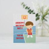 Invitation à la soirée anniversaire de enfant de b (Debout devant)