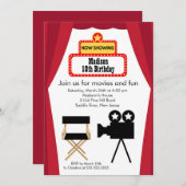 Invitation à la soirée Anniversaire de enfant de c (Devant / Derrière)