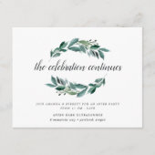 Invitation à la soirée après mariage Feuillage Abo (Devant)