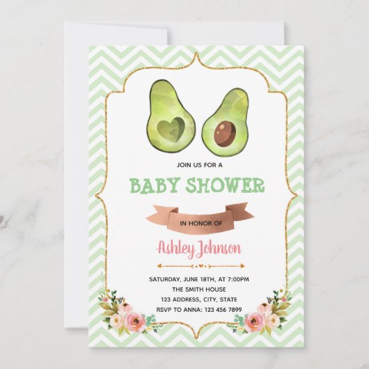 Invitation à la soirée avocado (Devant)