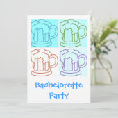 Invitation à la soirée bière de Bachelorette (Debout devant)