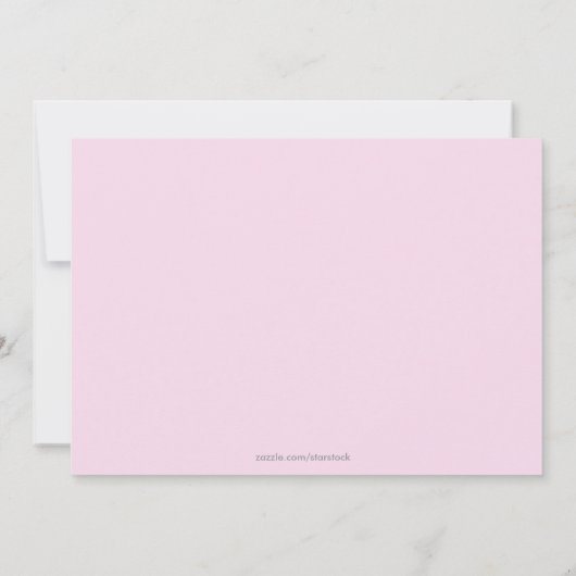 Invitation à la soirée boisson rose (Dos)