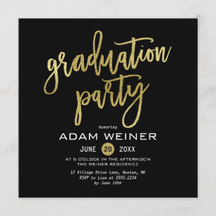 Invitation à la soirée branchée de remise de diplô