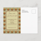 Invitation à la soirée café épice Citrouille vinta (Dos)