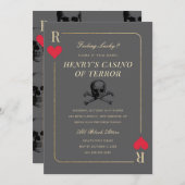 Invitation à la soirée Casino Nuit Crâne de la Mor (Devant / Derrière)