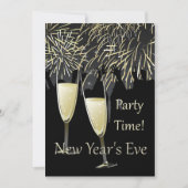 Invitation à la soirée Champagne du Nouvel An (Devant)