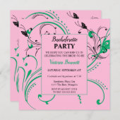 Invitation à la soirée chic de bachelorette (Devant / Derrière)