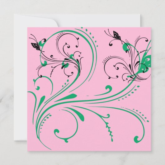 Invitation à la soirée chic de bachelorette (Dos)