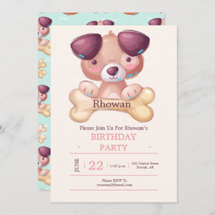 Invitation à la soirée Chien Chien Chien Mignonne