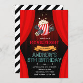 Invitation à la soirée cinéma soirée (Devant / Derrière)