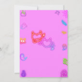 Invitation à la soirée Cocktail Adulte Pink Hallow (Dos)