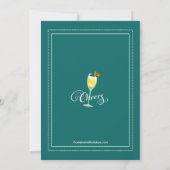 Invitation à la soirée Cocktail Be Merry Holiday (Dos)