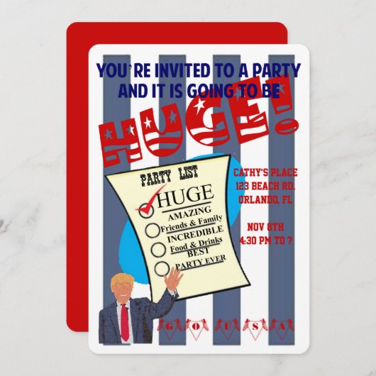 Invitation à la soirée cocktail de célébration ÉNO (Devant / Derrière)