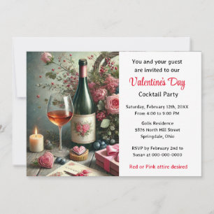 Invitation à la soirée cocktail de la Saint-Valent