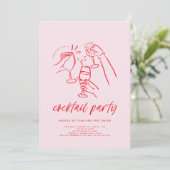 Invitation à la soirée cocktail de Noël (Debout devant)